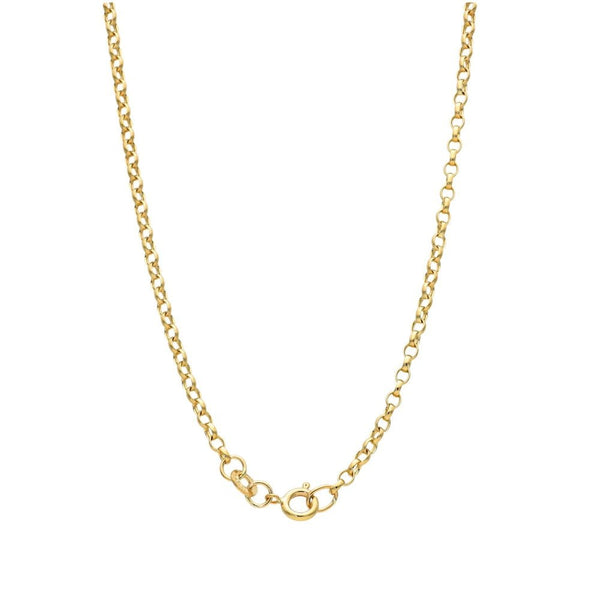9ct Yellow Gold Belcher Chain - 22" - 6.9g