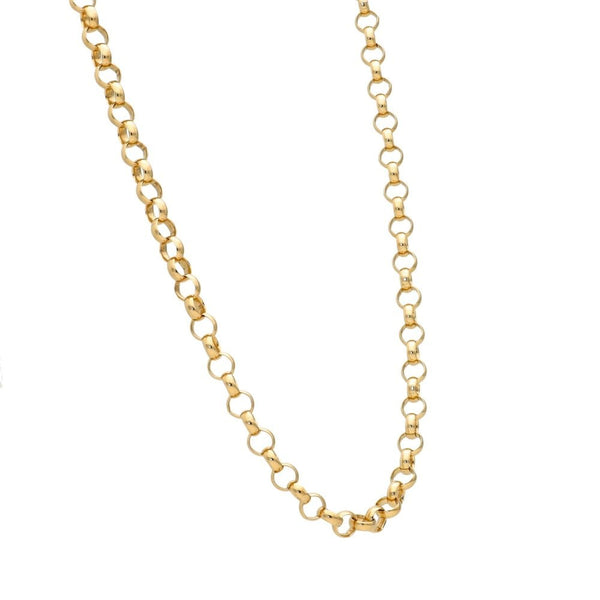 9ct Yellow Gold Belcher Chain - 31" - 23.3g