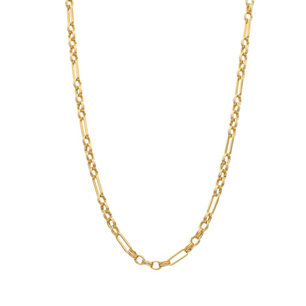 9ct Yellow Gold Belcher Chain - 28" - 12.4g