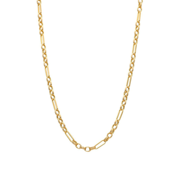 9ct Yellow Gold Belcher Chain - 28" - 12.4g