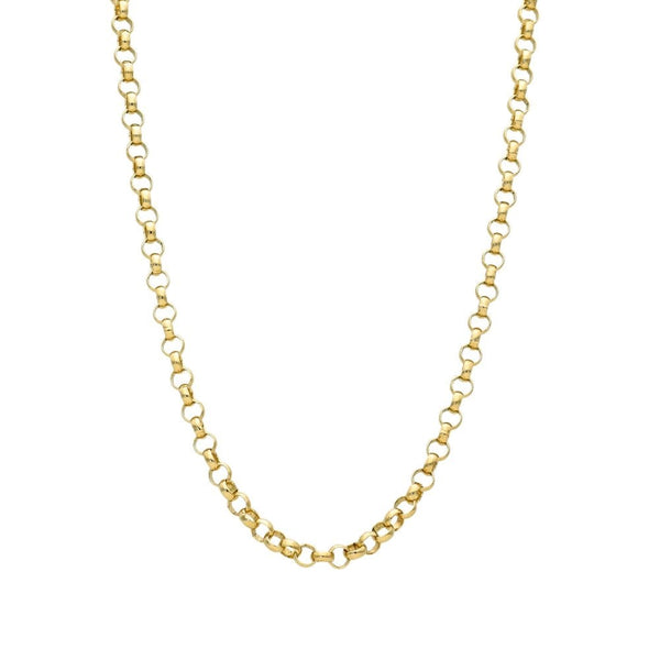 9ct Yellow Gold Belcher Chain - 22" - 11.2g