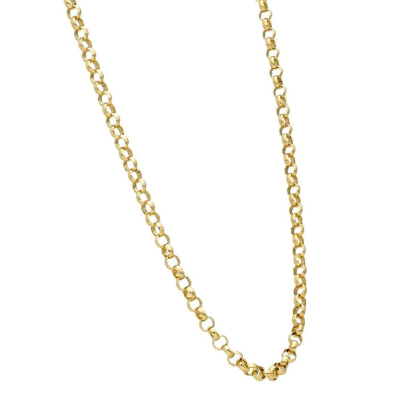 9ct Yellow Gold Belcher Chain - 22" - 11.2g