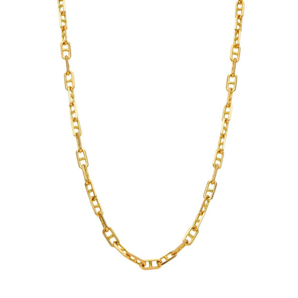 9ct Yellow Gold Anchor Chain - 24" - 13.0g