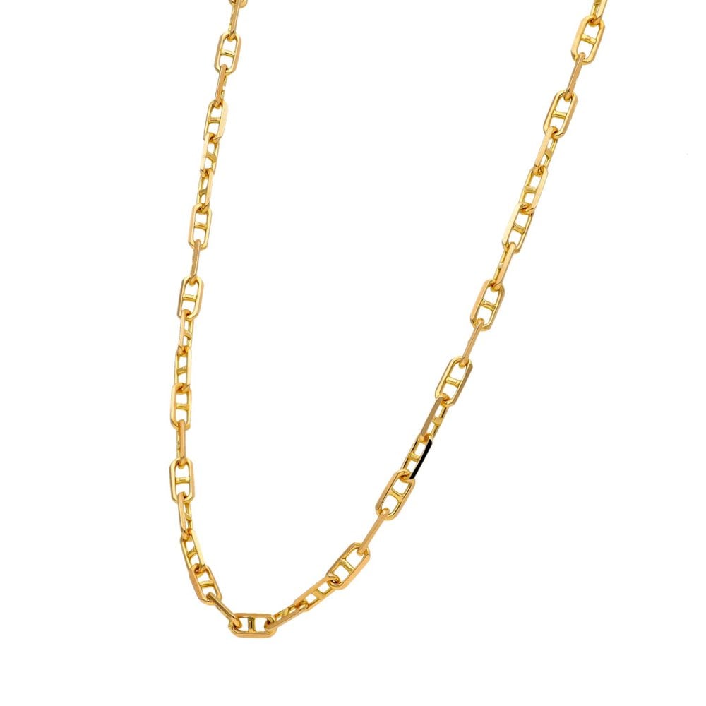 9ct Yellow Gold Anchor Chain - 24" - 13.0g