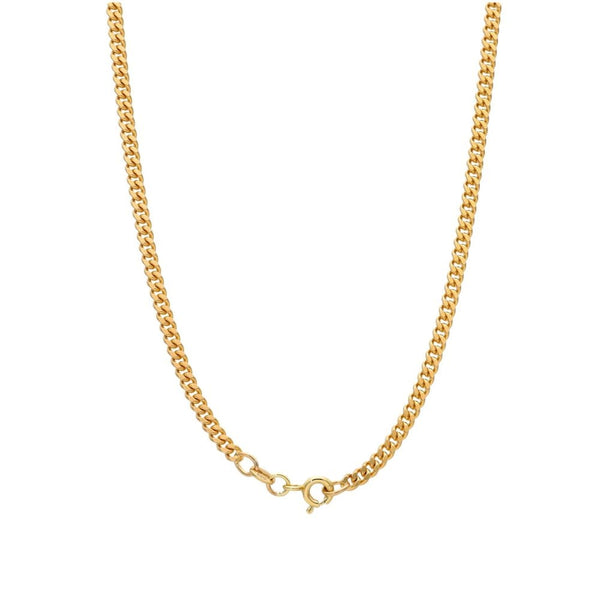 9ct Yellow Gold Cross Pendant & Chain - 24" - 17.0g