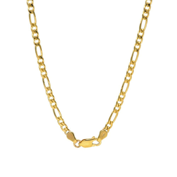 9ct Yellow Gold Figaro Chain - 19" - 12.7g