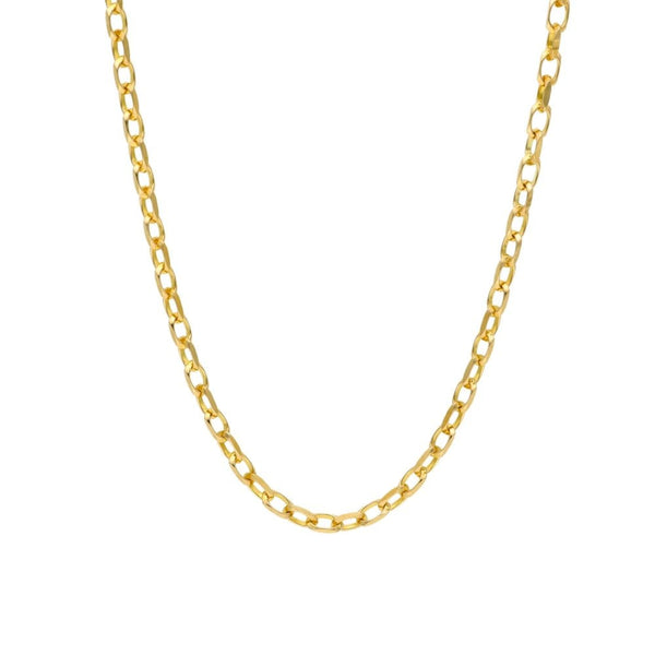 9ct Yellow Gold Square Belcher Chain - 9.1g