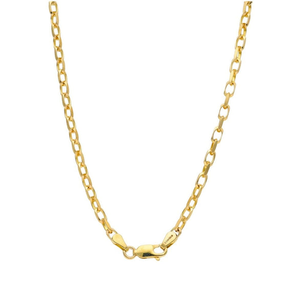 9ct Yellow Gold Square Belcher Chain - 9.1g