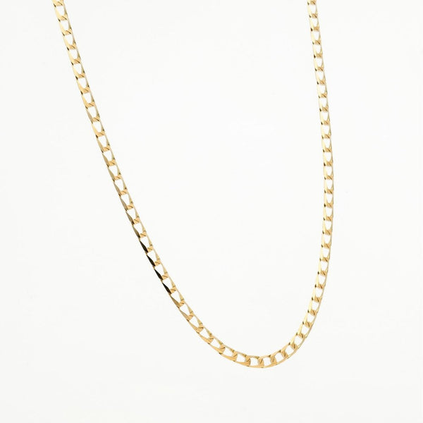 9ct Yellow Gold 18" Square Curb Chain - 4.0g
