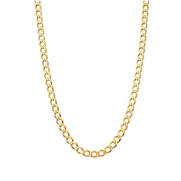 9ct Yellow Gold Curb Chain - 24" - 10.2g