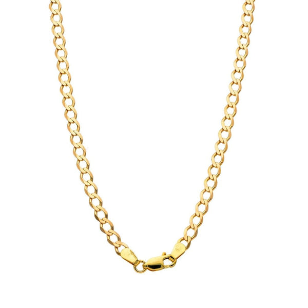 9ct Yellow Gold Curb Chain - 24" - 10.2g