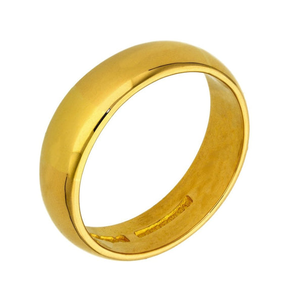 Gents 22ct Yellow Gold Wedding Band - Size T½ - 6mm