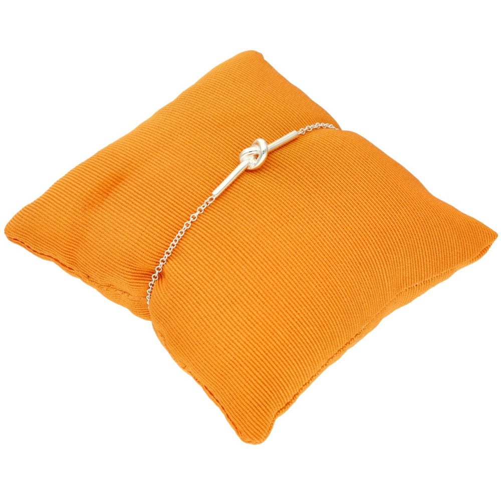 Silver Knot Bar Bracelet - 3.2g