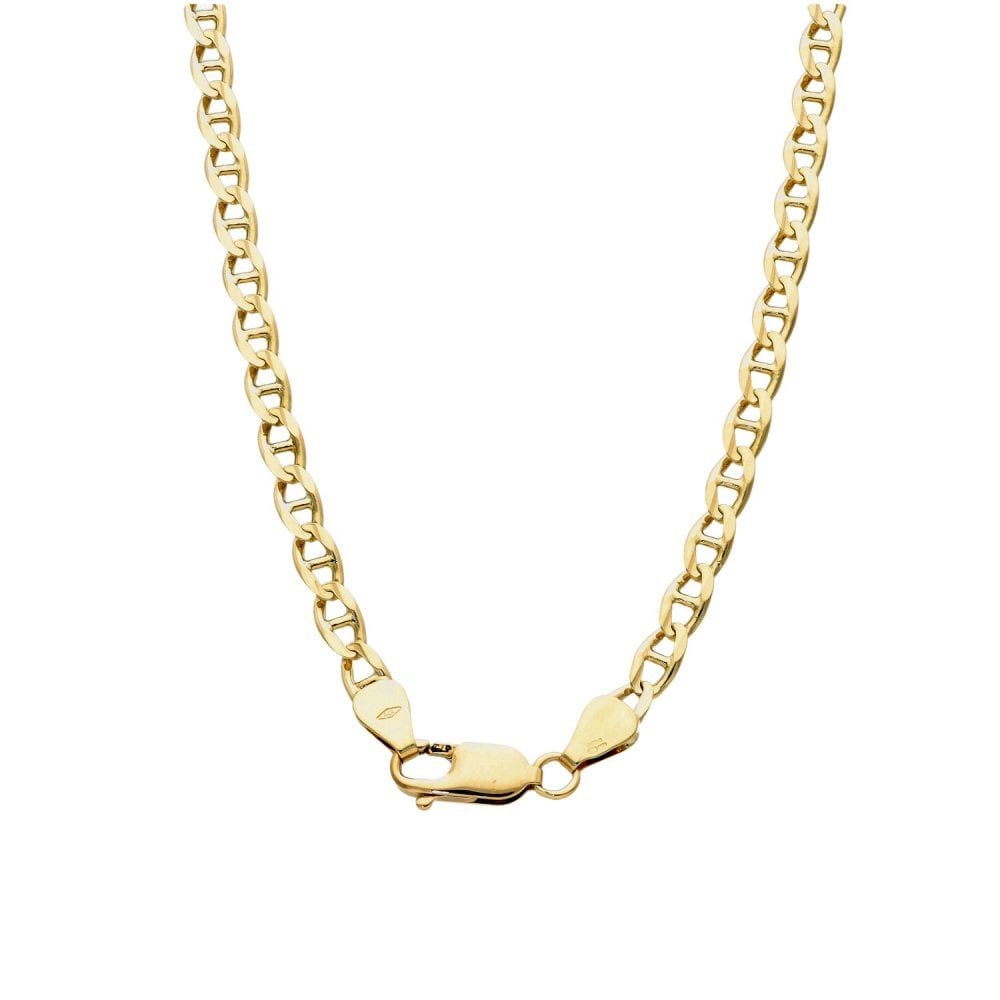9ct Yellow Gold Anchor Chain - 21" - 16.0g
