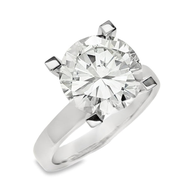 950 Platinum Diamond Engagement Ring - Size M - 4.57ct