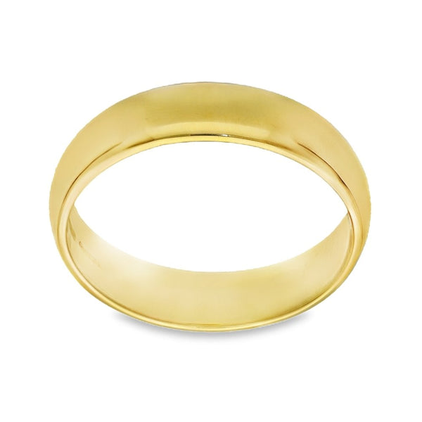 22ct Yellow Gold 5mm Wedding Band- Size P½  - 6.1g