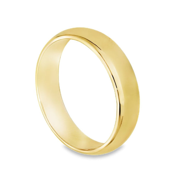 22ct Yellow Gold 5mm Wedding Band- Size P½  - 6.1g