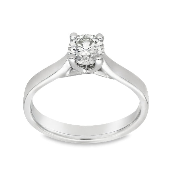 Platinum Diamond Engagement Ring - Size K - 0.56ct