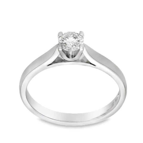 Platinum Diamond Engagement Ring - Size M - 0.33ct