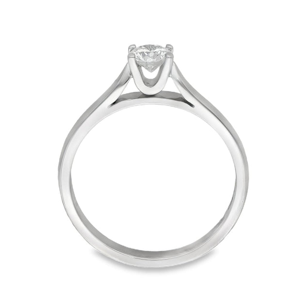 Platinum Diamond Engagement Ring - Size M - 0.33ct