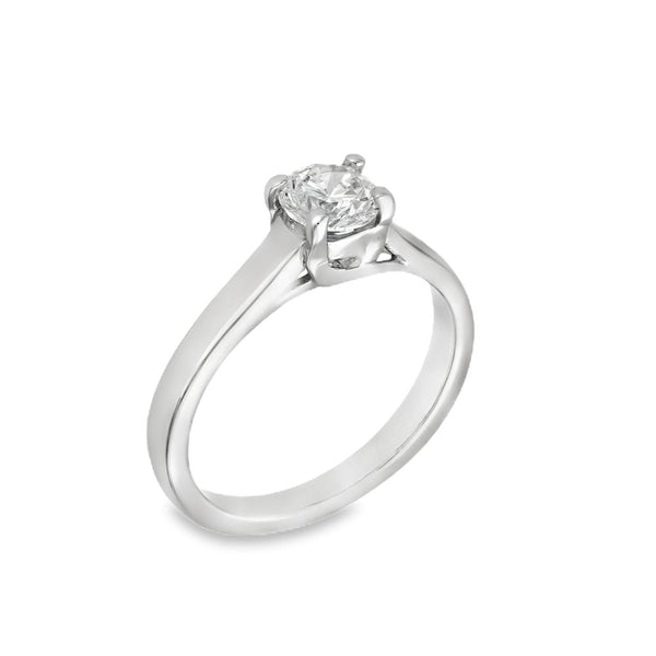 Platinum Diamond Engagement Ring - Size M - 0.65ct