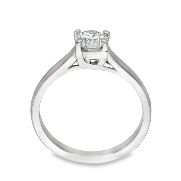Platinum Diamond Engagement Ring - Size M - 0.65ct
