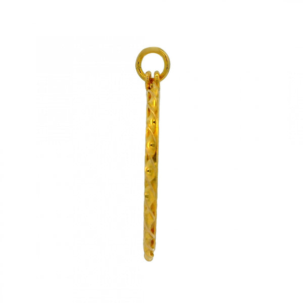 1982 Yellow Gold Half Sovereign Coin Pendant - 22x26mm - 4.8g