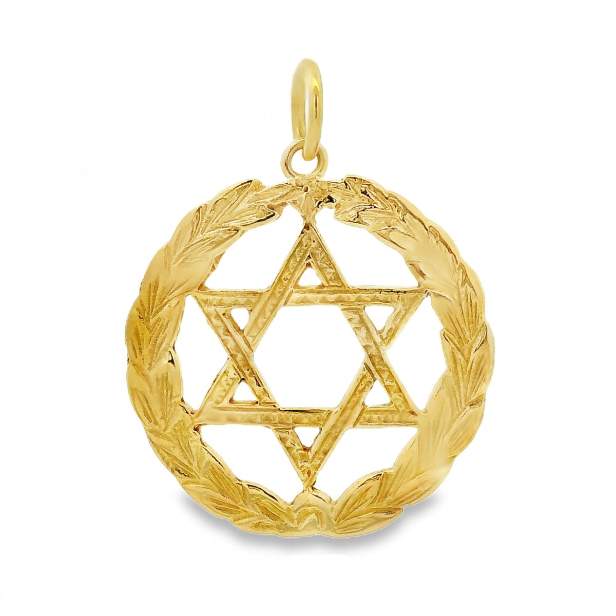 9ct Yellow Gold 6 Pointed Star Pendant - 26x28x1mm - 4.0g