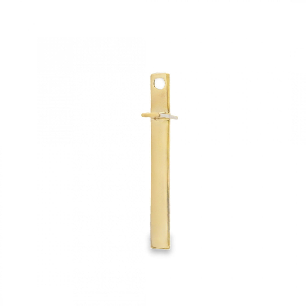 9ct Yellow Gold Thin Cross Pendant - 18x49x4mm - 2.4g