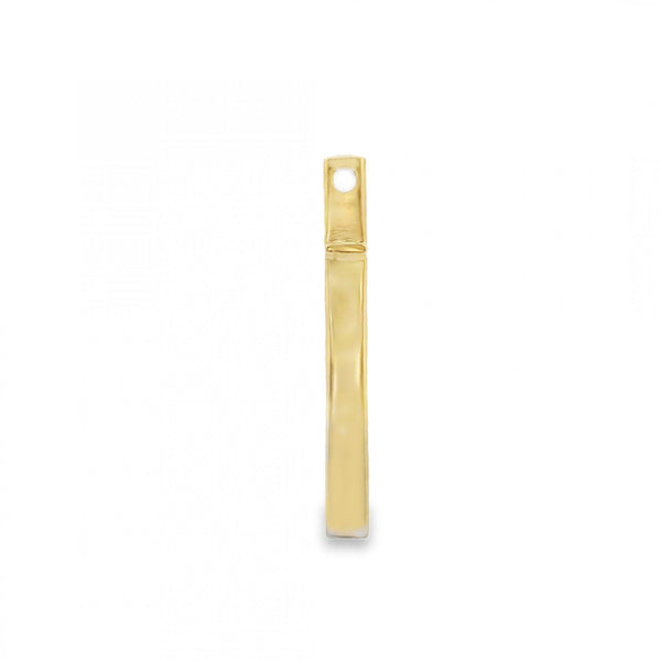 9ct Yellow Gold Thin Cross Pendant - 18x49x4mm - 2.4g