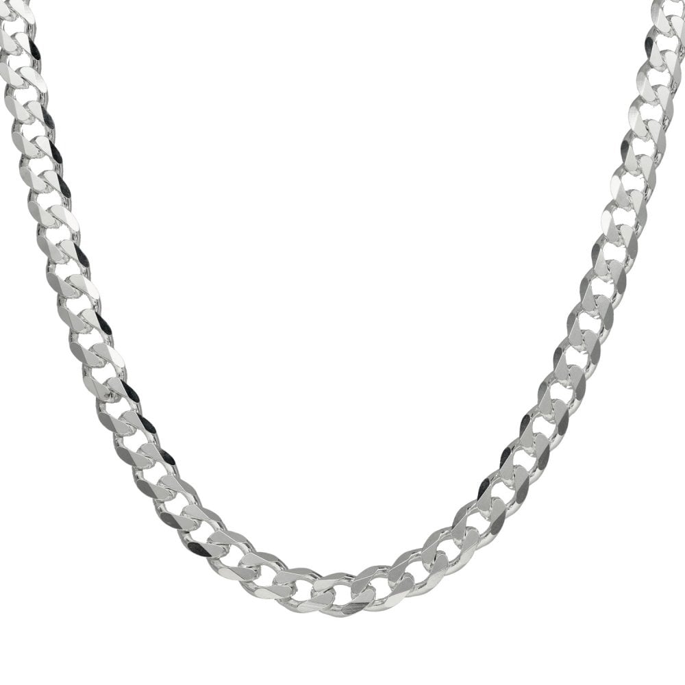 20 Inch Silver Curb Chain