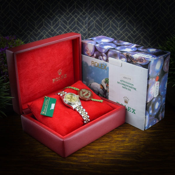 Lady Datejust 69173 - Champagne Diamond Dial - 1996