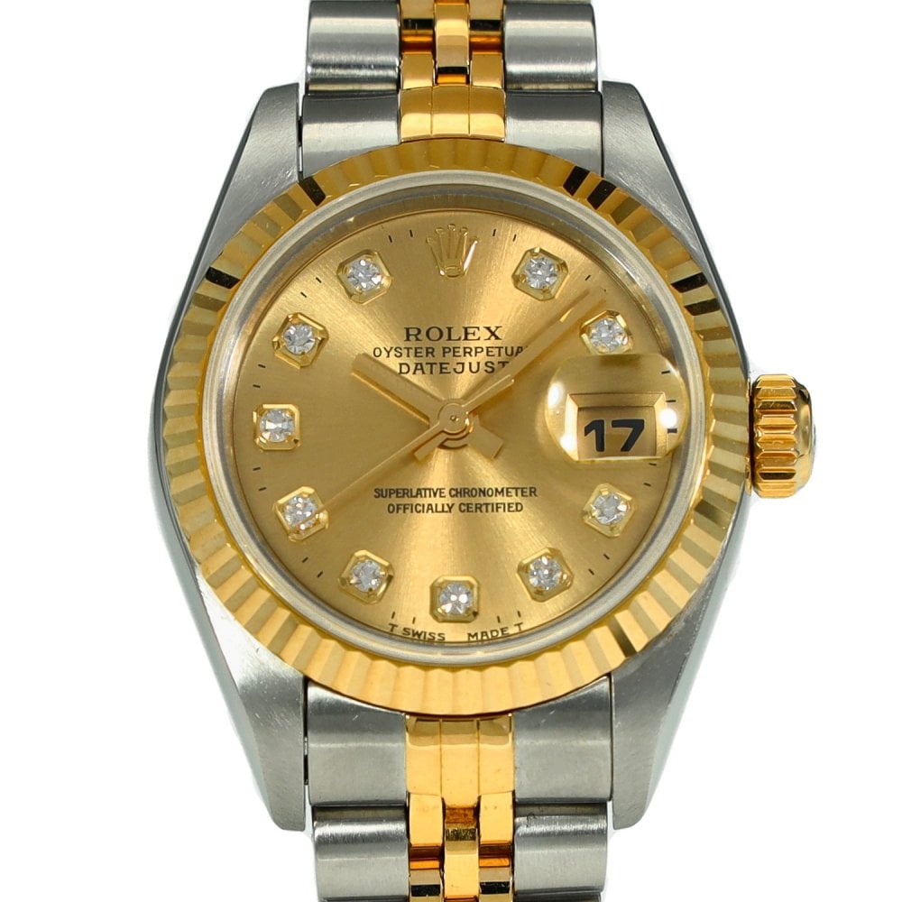 Lady Datejust 69173 - Champagne Diamond Dial - 1996