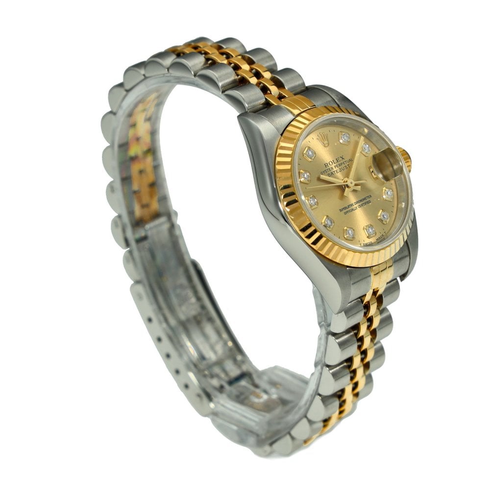 Lady Datejust 69173 - Champagne Diamond Dial - 1996