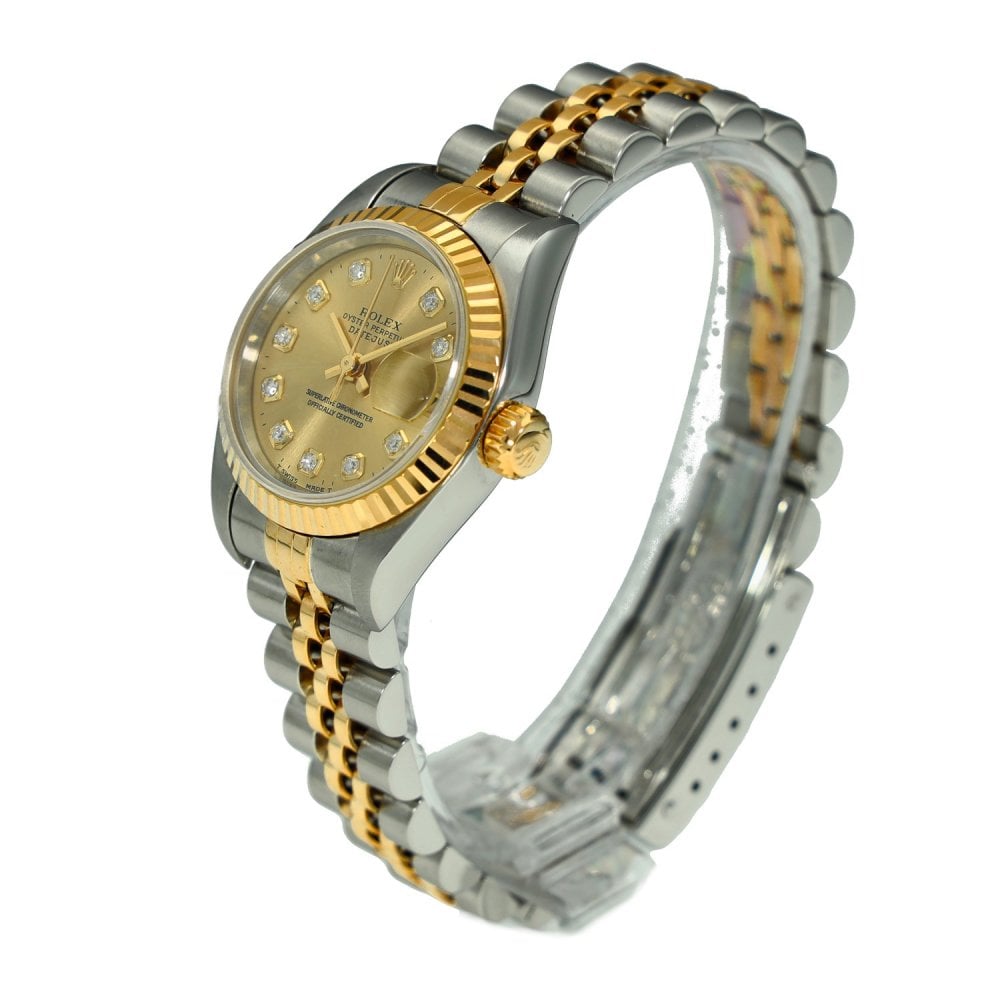 Lady Datejust 69173 - Champagne Diamond Dial - 1996