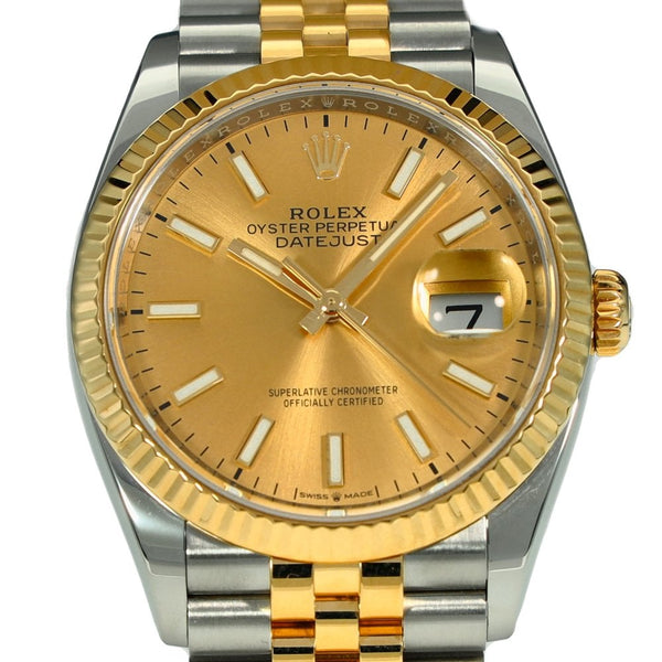 Datejust 36 126233 - Champagne Baton Dial - 2021