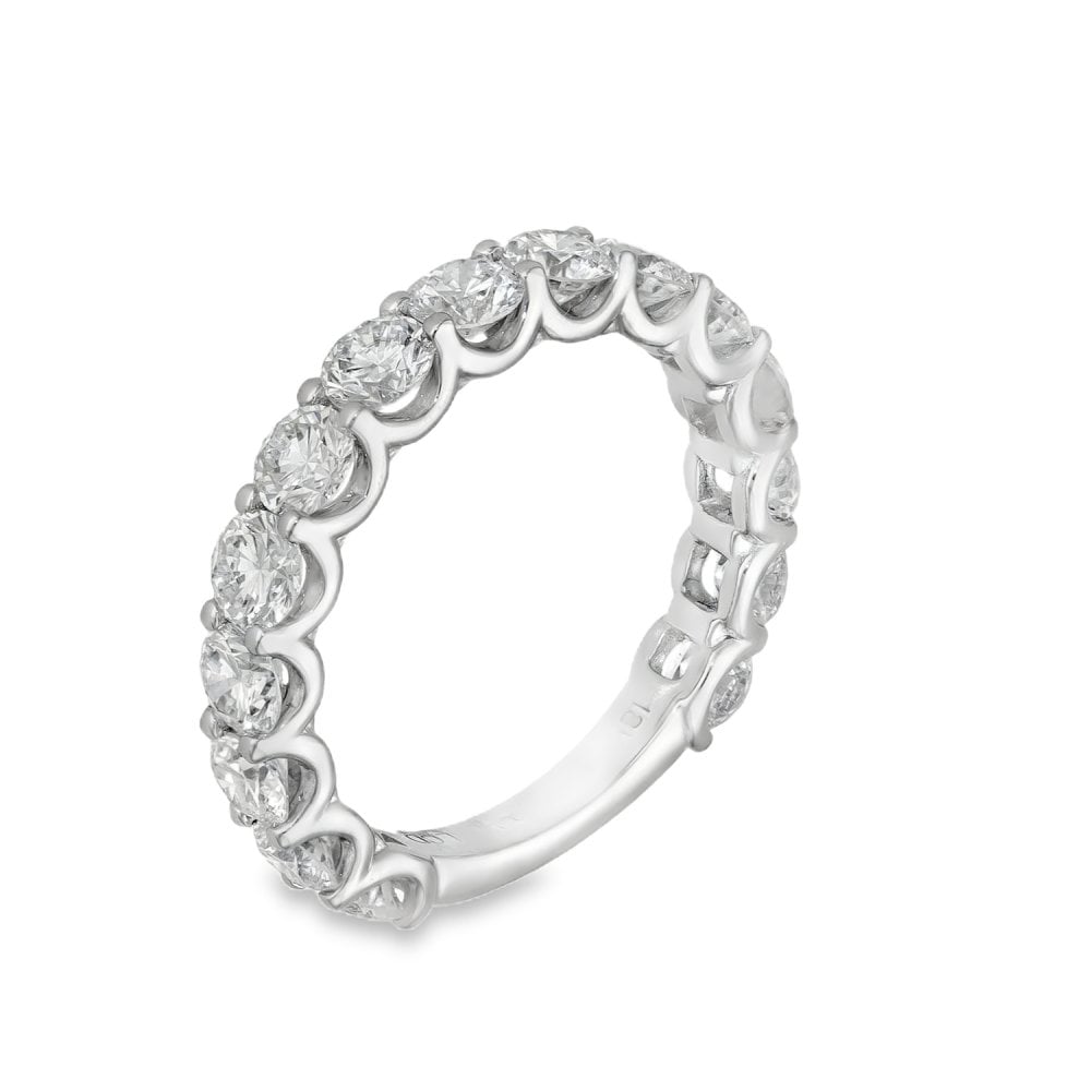 2.40ct White Gold Diamond Eternity Ring - F/VS2