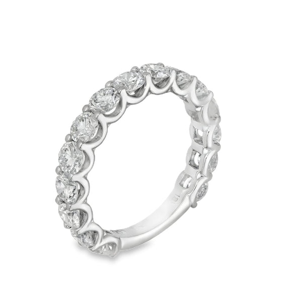 2.40ct White Gold Diamond Eternity Ring - F/VS2