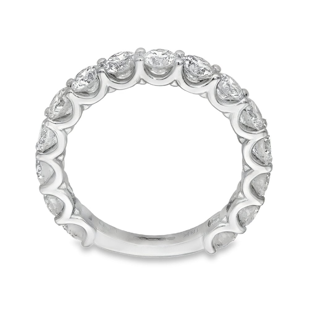 2.40ct White Gold Diamond Eternity Ring - F/VS2