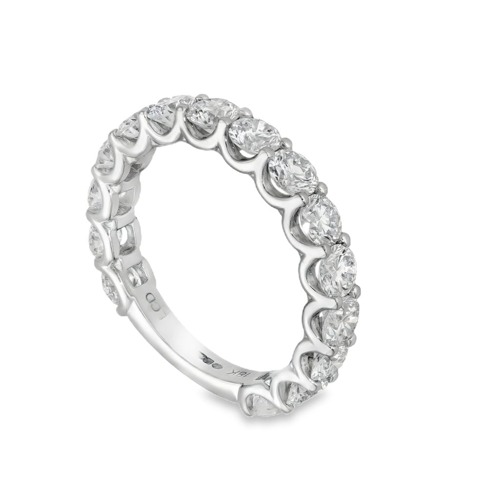 2.40ct White Gold Diamond Eternity Ring - F/VS2
