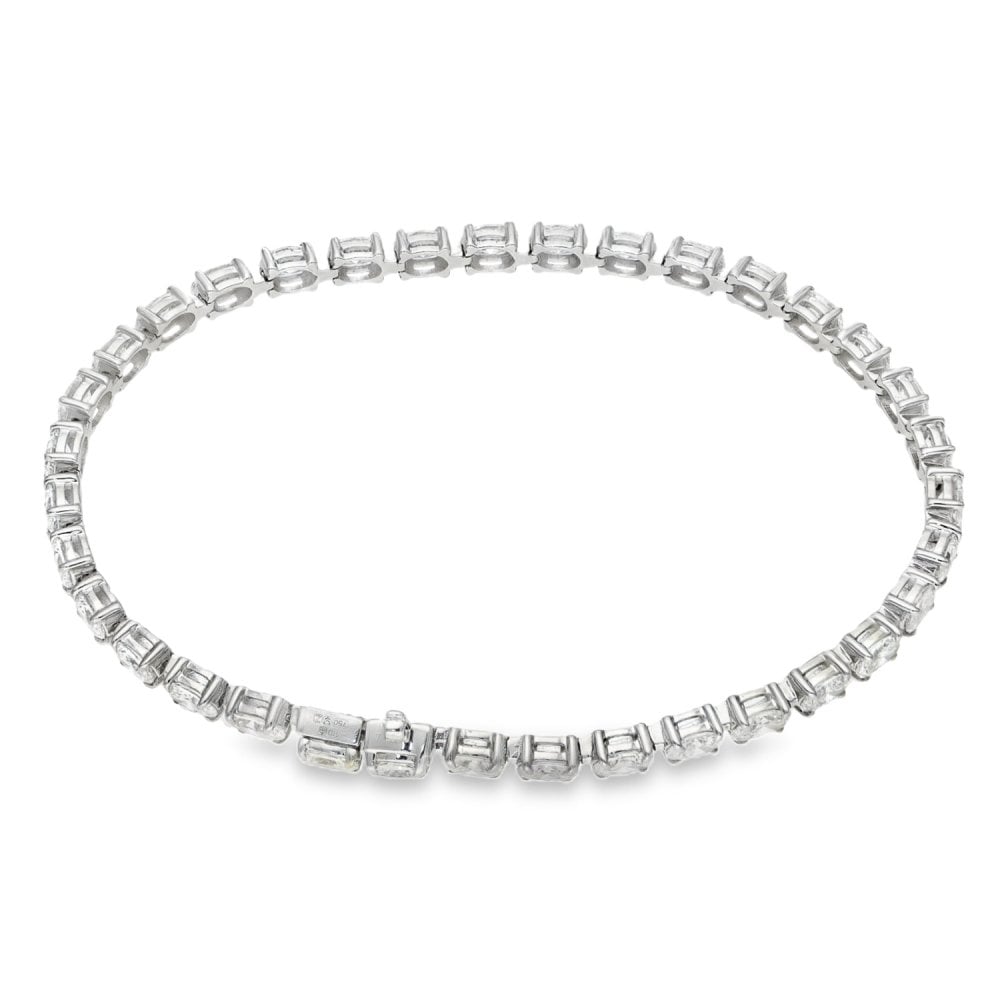7.00ct White Gold Diamond Tennis Bracelet - F/VS2