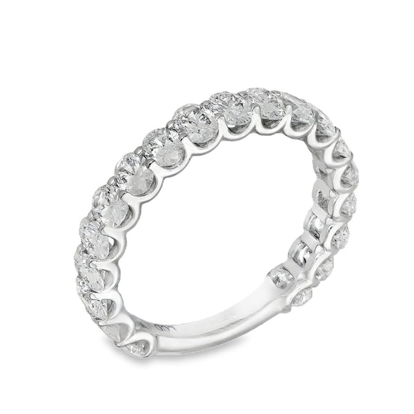 1.90ct White Gold Oval-Cut Diamond Eternity Ring - F/VS2