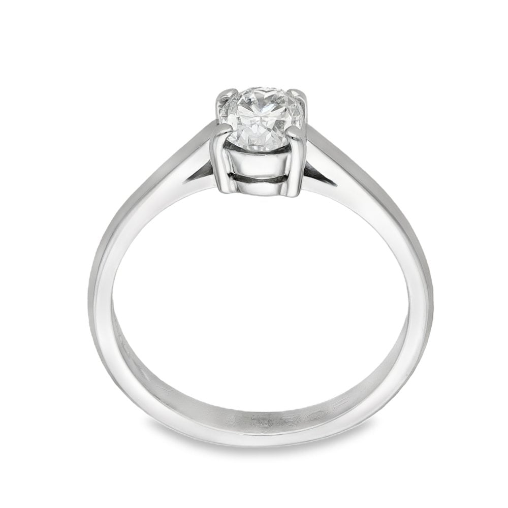 Platinum Diamond Engagement Ring - Size K - 0.60ct
