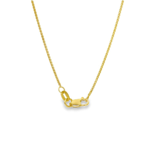 18ct Yellow Gold Tanzanite & Diamond Pendant & Necklace - 18"