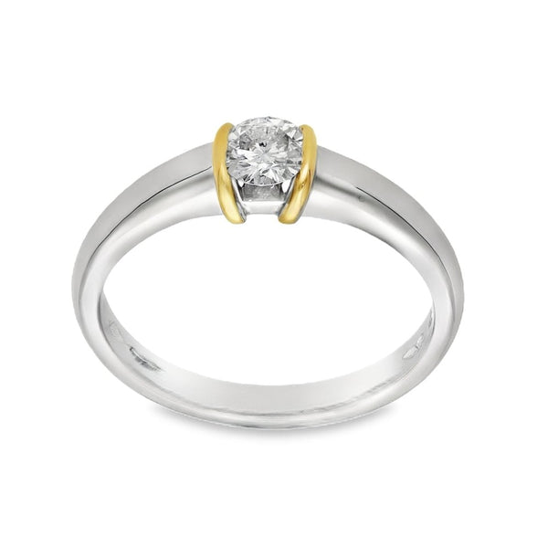 Platinum Diamond Solitaire Engagement Ring - Size N½ - 0.33ct