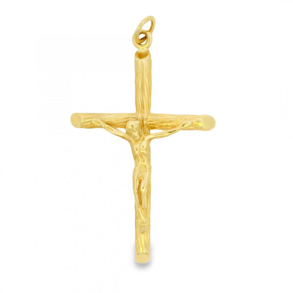 9ct Yellow Gold Crucifix Pendant - 30x48x8mm - 7.2g