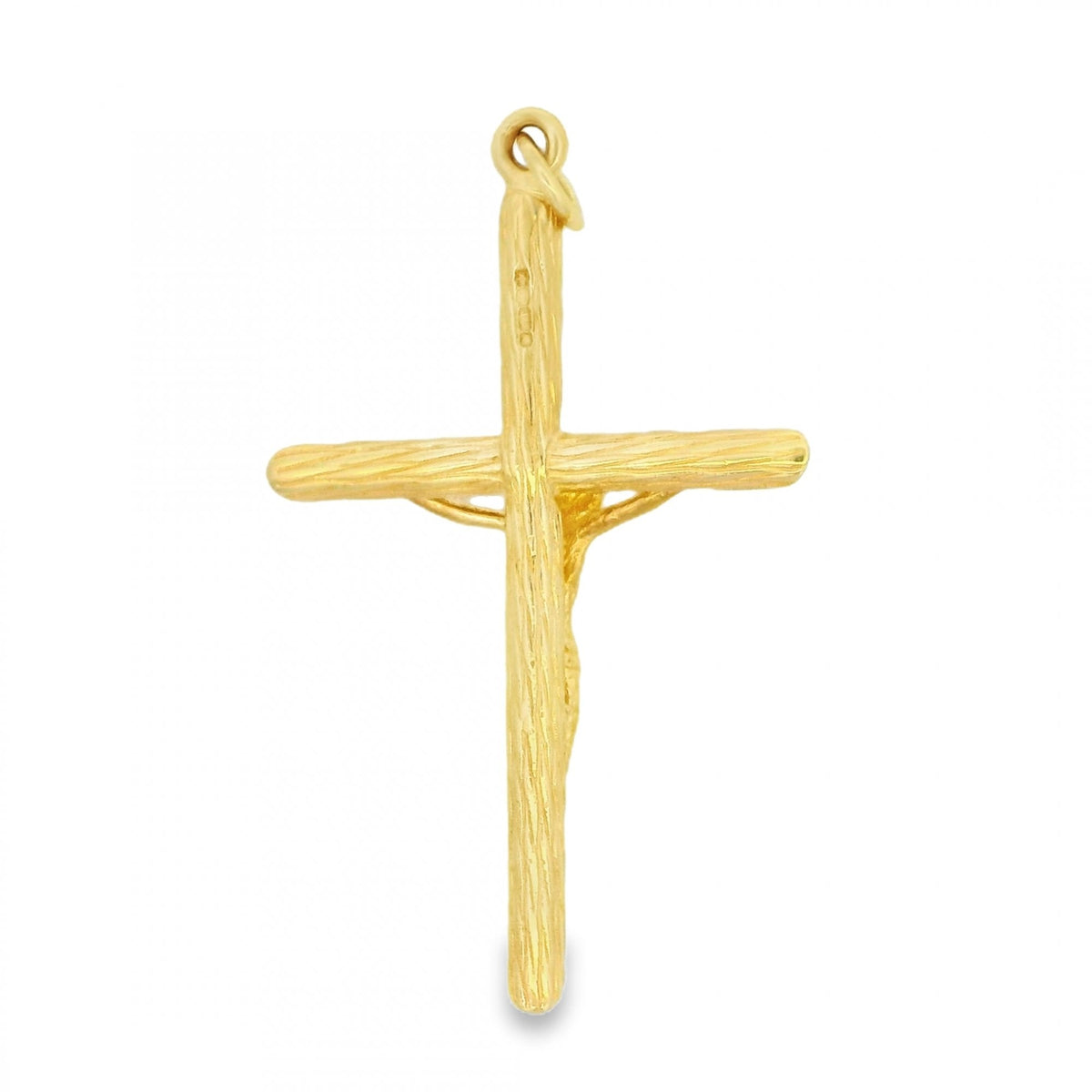 9ct Yellow Gold Crucifix Pendant - 30x48x8mm - 7.2g