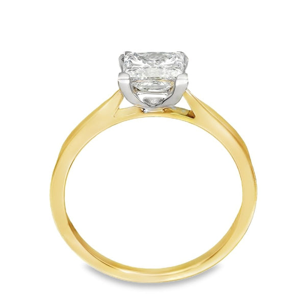18ct Yellow Gold Princess-Cut Diamond Engagement Ring - 1.06ct