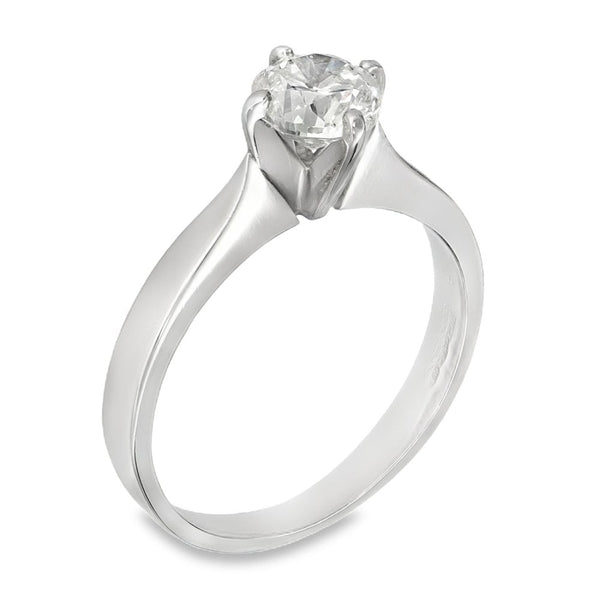 Platinum Diamond Engagement Ring - Size M½ - 1.01ct