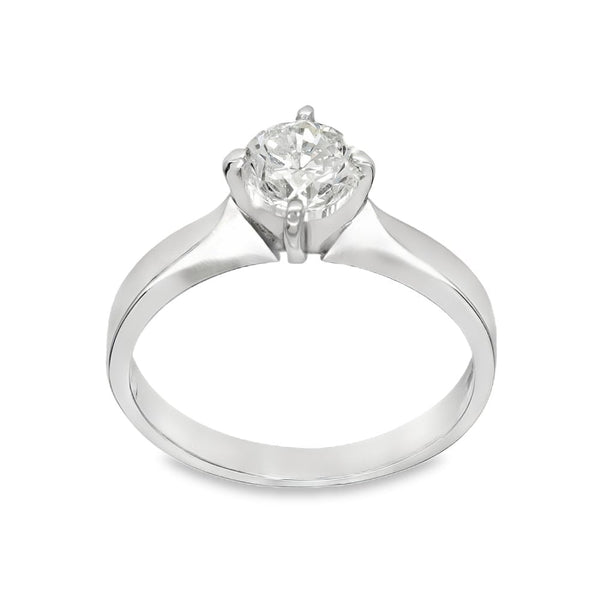 Platinum Diamond Engagement Ring - Size M½ - 1.01ct